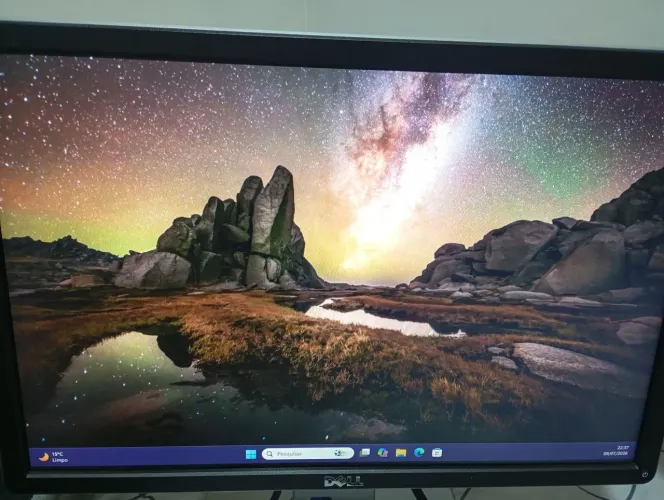 Monitor Dell P2016B 19,5" + Adaptador HDMI Original Dell - Excelente Estado