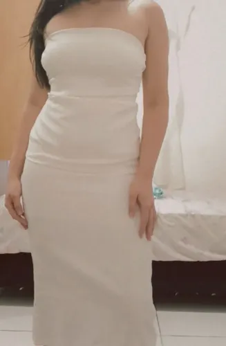 Vestido Tomara que Caia off-white