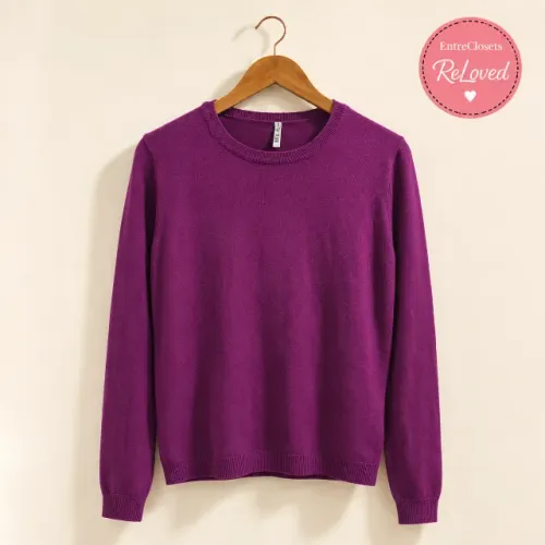 Blusa de Tricô Feminina Roxo Ameixa | Tam. M