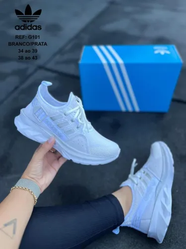TÊNIS ADIDAS BRANCO UNISSEX GENÉRICO TAMANHOS 34 AO 40