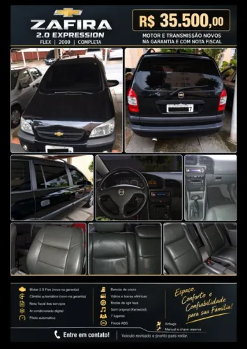 Chevrolet Zafira Expres. 2.0 MPFI Flexpower 5P AUT 2009