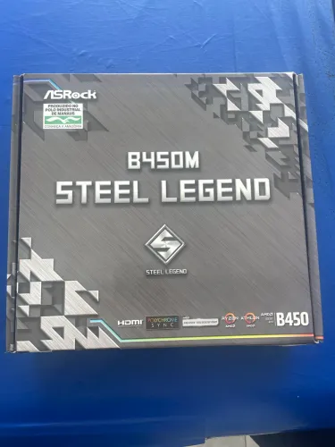 Placa mãe b450m steel legend *lacrada*