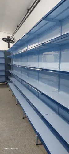Gôndolas de parede e de centro - prateleiras para comércio 