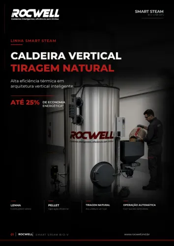 Caldeira Vertical Lenha e Pellet