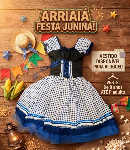 Aluguel e vendas de vestidos juninos e arraia 