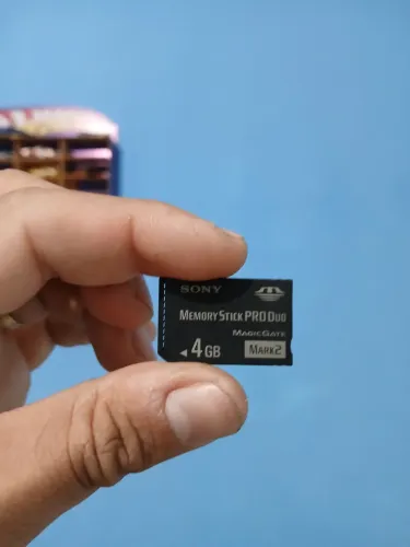 Cartão de memória memory stick pro duo 4 gb