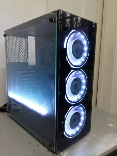 Gabinete Gamer K-Mex Atlantis IV em Vidro com usb 3.0