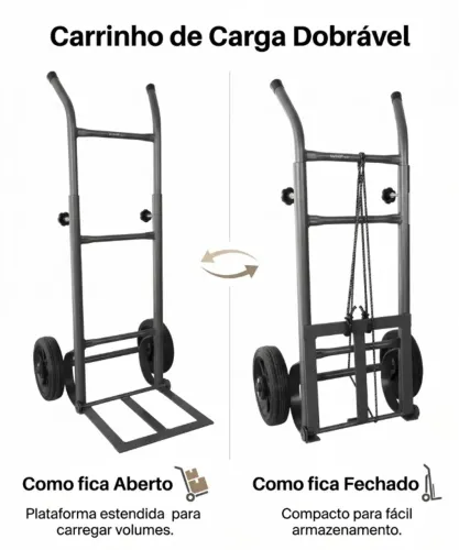 Carrinho de Carga Dobrável