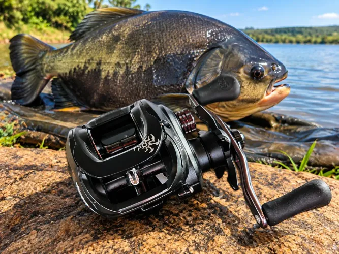 Carretilha daiwa tatula type 200 hsl manivela esquerda pesca bg big game tamba Tat200hsl