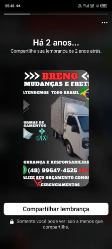 Fretes e mudanças incluindo interestadual