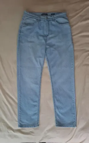 Calça Jeans Reta Azul - Tamanho 42