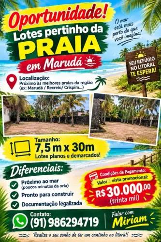 Excelente Lote Próximo à Praia | Ideal para Casa de Veraneio