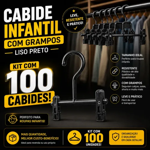 CABIDE INFANTIL COM GRAMPO 