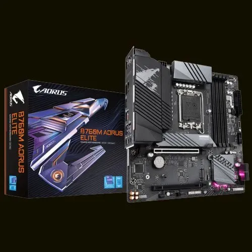 Placa Mãe Gigabyte B760M AORUS ELITE GEN5, Chipset B760, Intel LGA 1700, M-ATX, DDR5