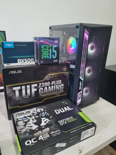 PC Gamer TUF GAMING i5-9400F | GTX 1050 Ti 4GB | 16GB RAM 3000MHZ | SSD 480GB Crucial