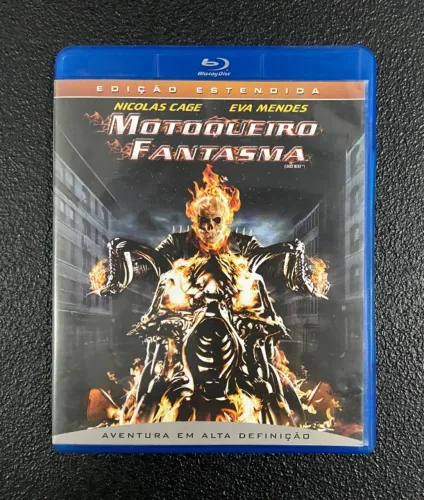 blu ray motoqueiro fantasma - nicolas cage, eva mendes - marvel columbia pictures original