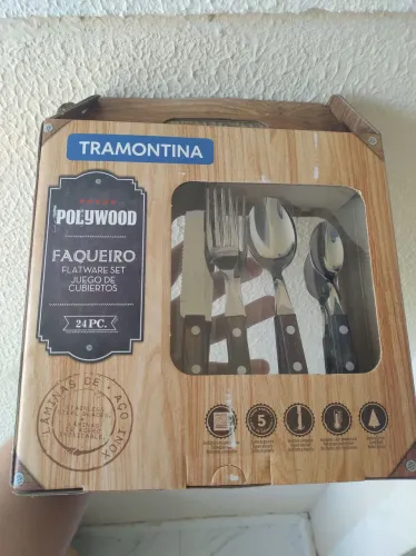 Faqueiro Tramontina Polywood 24 peças