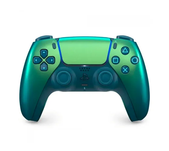 Conteole DualSense de PS5, PlayStation 5 Chroma Teal (Novo) Verde Cromado e Perolado