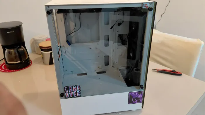 Gabinete gamer lateral de vidro