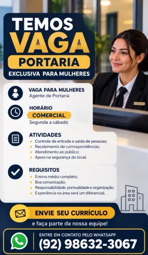 Vagas de AGP mulher