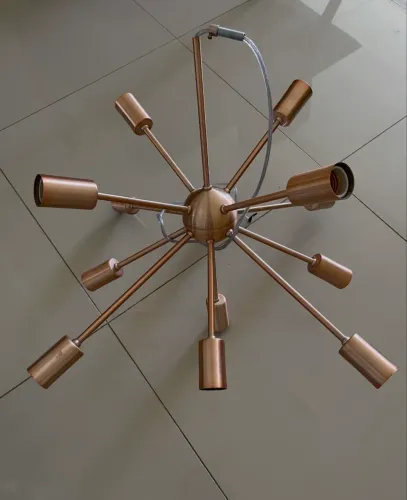 Lustre átomos sem as lâmpadas