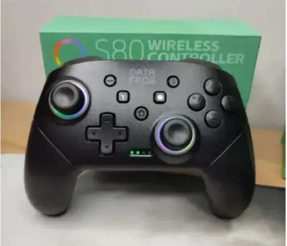 Controle Data Frog S80 Rgb Wireless P/ Nintendo Switch E Pc