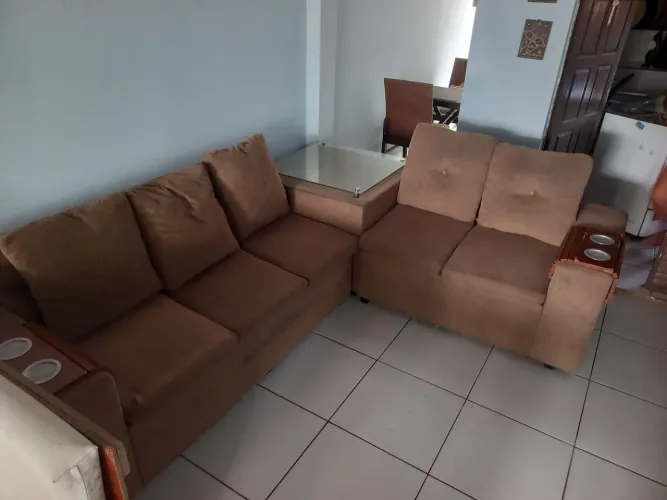 Jogo de sofá 2 e 3 lugares articulados