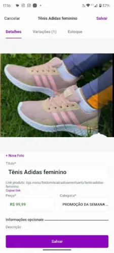 Tênis feminino vários modelos promoção 