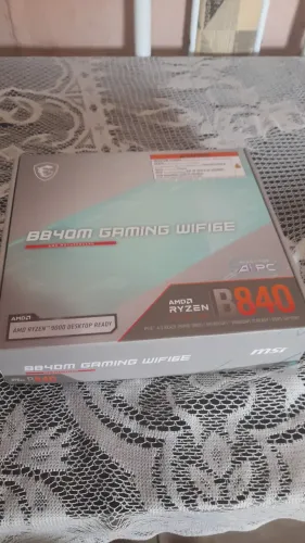 Placa mãe b840m msi e processador ryzen 5 7600x novos 