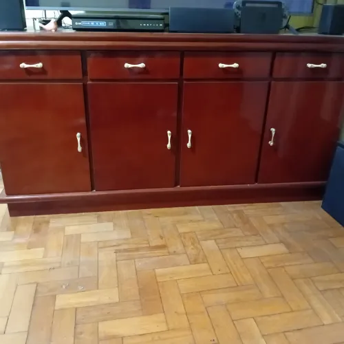 Aparador Buffet em Madeira Mogno (Com Portas e Gavetas)