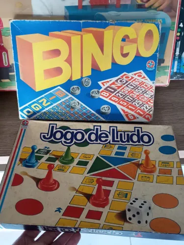 Jogo Antigo de mesa tabuleiro Ludo Bingo Estrela 