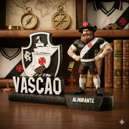 Mascote Almirante do Vasco da gama 3d 