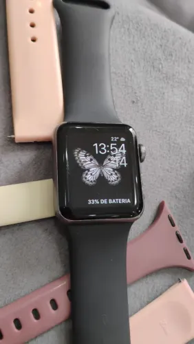 Apple Watch Series 3 38mm Original + Caixa, Carregador e 3 Pulseiras Extras