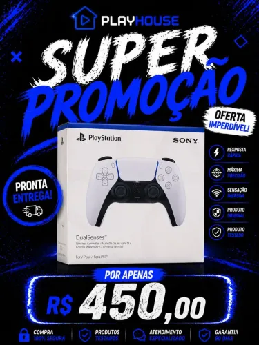 Controle PS5 DualSense Original Sony | Novo | Garantia | R$450