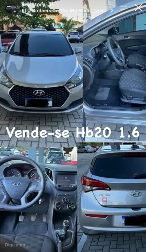 Hyundai HB20 C./c.plus/c.style 1.6 Flex 16V Mec. 2019