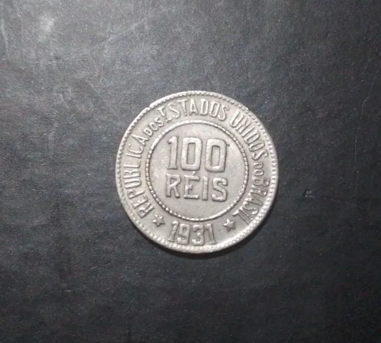 Moeda antiga 100 Réis 1931 (Brasil)