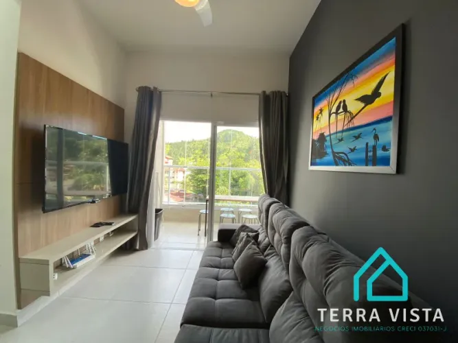 Lindo apartamento todo mobiliado com varanda gourmet a venda na Praia das Toninhas Ubatuba