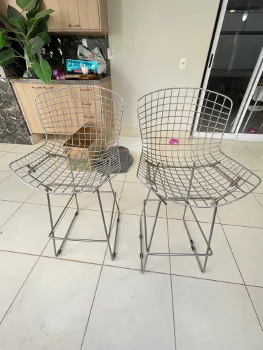 2 cadeiras bistrô metal