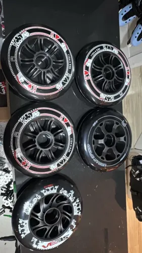 5 Rodas 110mm para Patins FR Skates e Seba 
