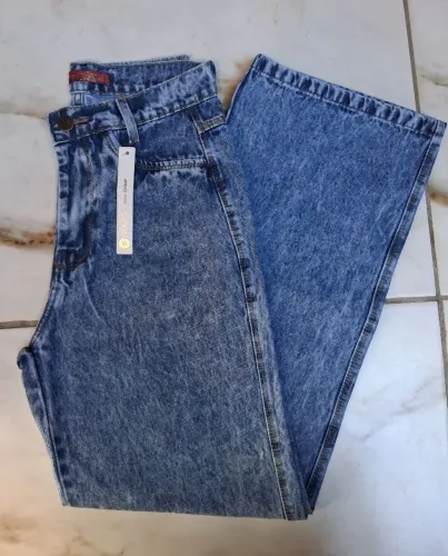 Calça Jeans Wide Leg