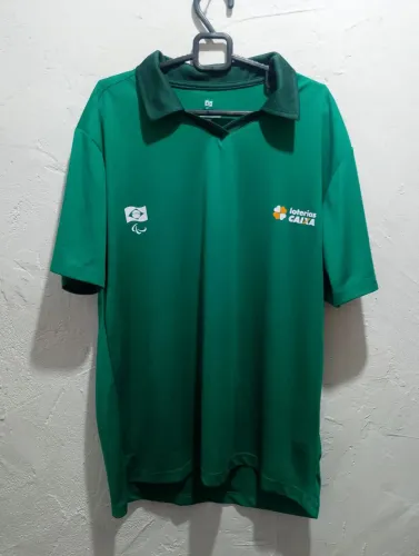 Camisa M verde comissão Paraolimpíadas