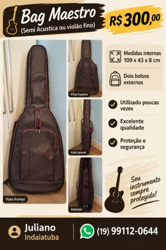 Bag Maestro (Semi Acustica ou violão fino) - R$300,00