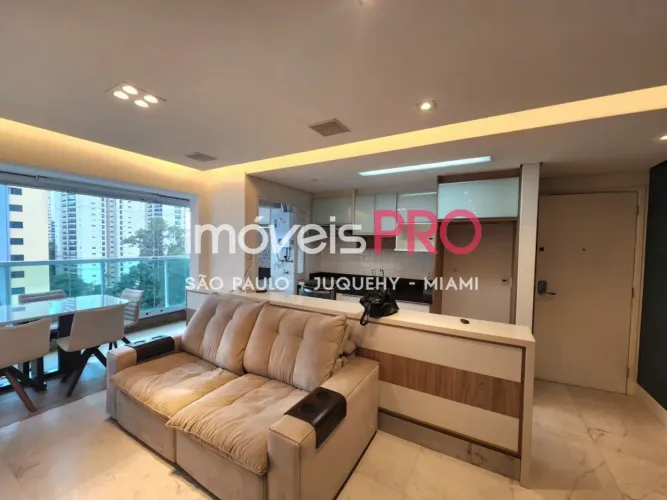 Apartamento mobiliado a venda em predio novo no Brooklin com 65m2, 2 dorms,1 suite,1 vaga