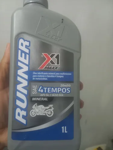 Oleo moto runner 4 tempos mineral 20w50 novo 