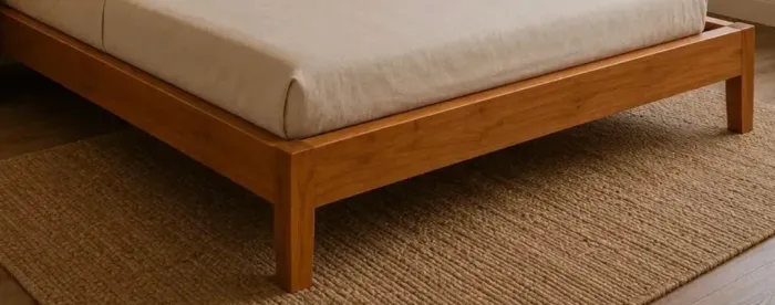 Cama de madeira maciça