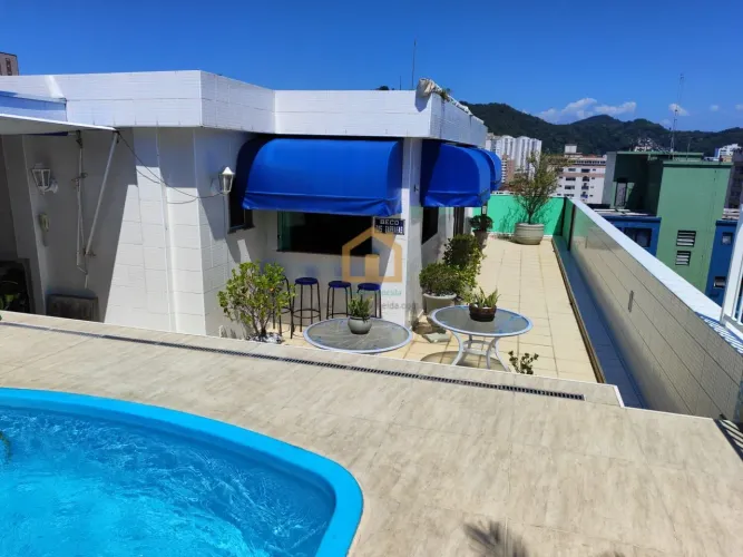 Apartamento Cobertura 2 dormitórios + dependência, 208m², no bairro Campo Grande - Santos/