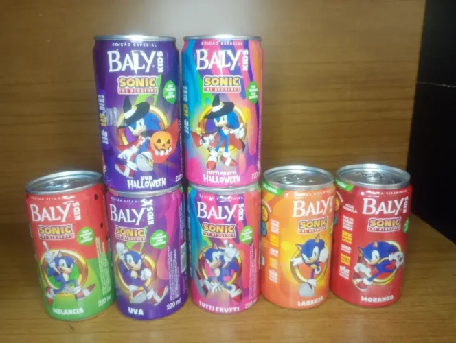 Lote Latinhas do Sonic 