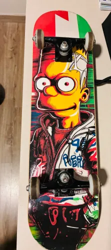 Skate Semi Profissional Grupo PGS ABEC 1 79cm 100kg Rodas Poliuretano 5.3cm