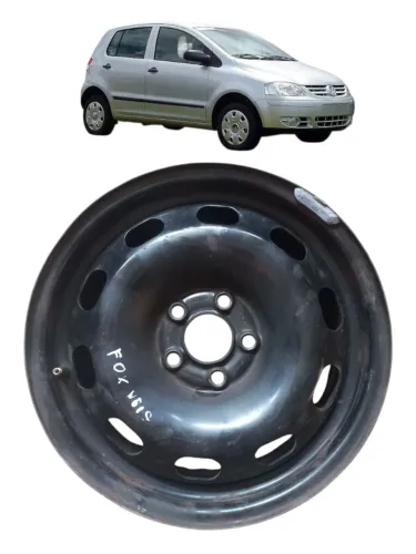 Roda Ferro Aro 15 5 Furos Volkswagen Fox Polo Golf Spacefox