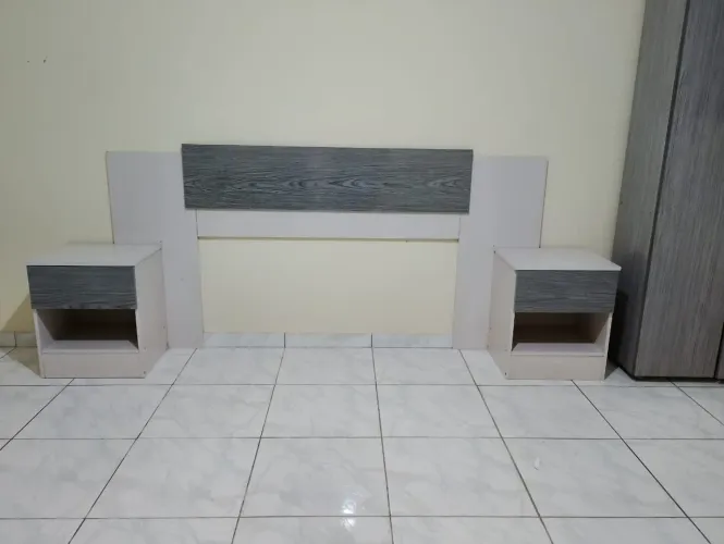 Cabeceira cama Casal com Criado Mudo
